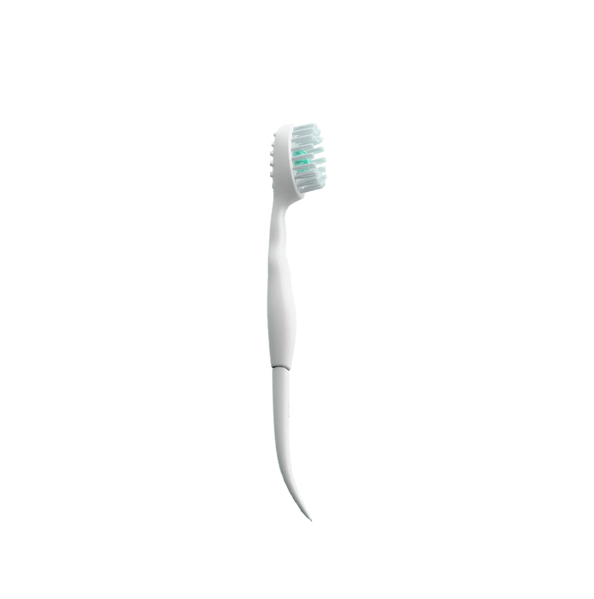 DentoFresh mini-borstel van dichtbij met frisse gel-bead