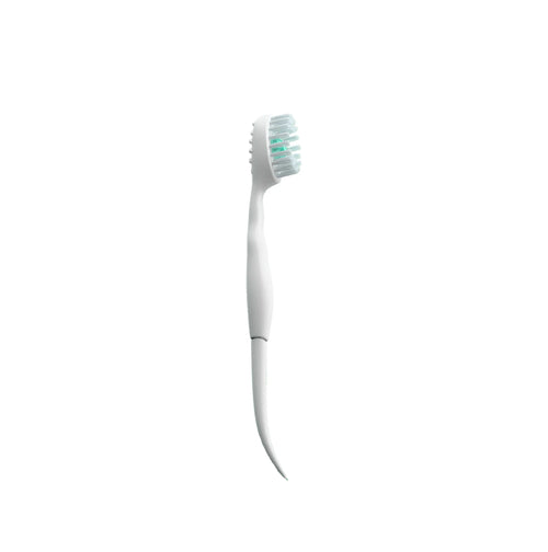 DentoFresh mini-borstel van dichtbij met frisse gel-bead